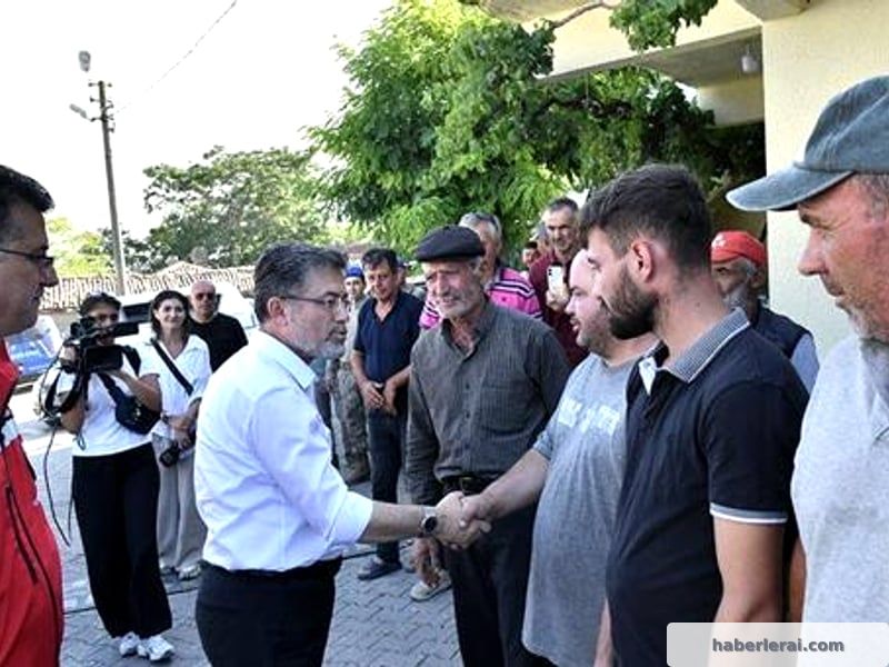 Bakan Yumaklı, Yangın Hasarını Yerinde İnceledi ve Vatandaşları...